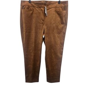 LOFT Women's Brown Straight Leg Pants